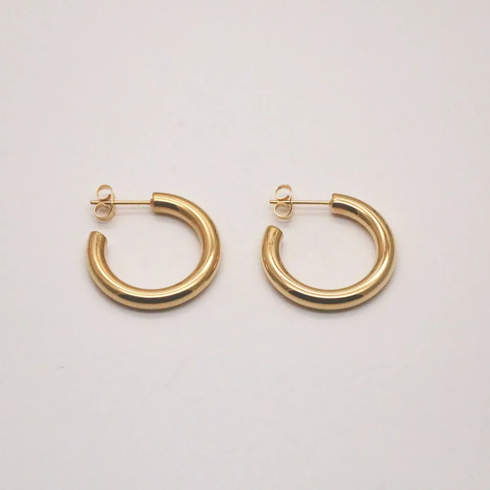 Charity Medium Hoop Earrings 26mm