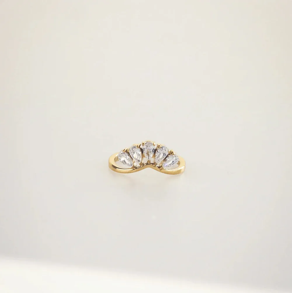 Cluster Sparkling Ring - Waterproof Dainty Vintage Style