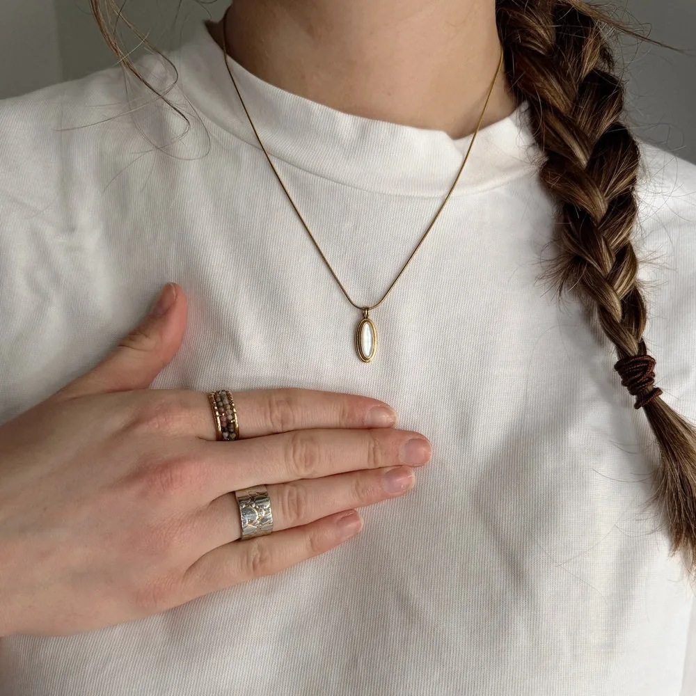Crystal Bead Ring – Waterproof Tarnish-Free Stackable Ring