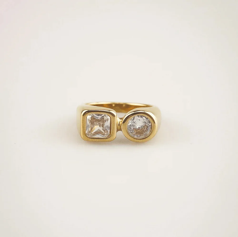 Duality Glow Ring – Waterproof Gold Plated Ring