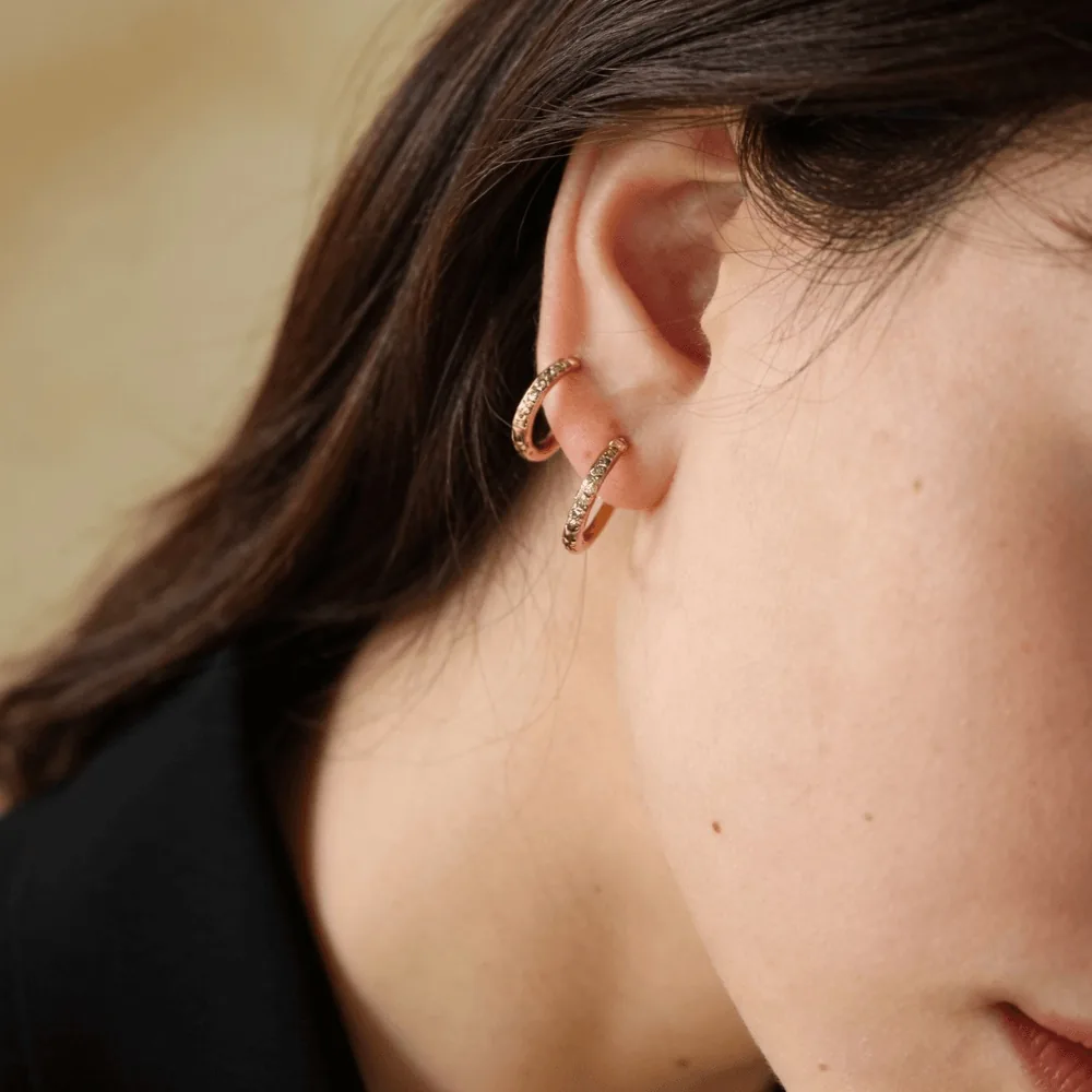 Gold Hoop Earrings - Waterproof 18k Gold Plated