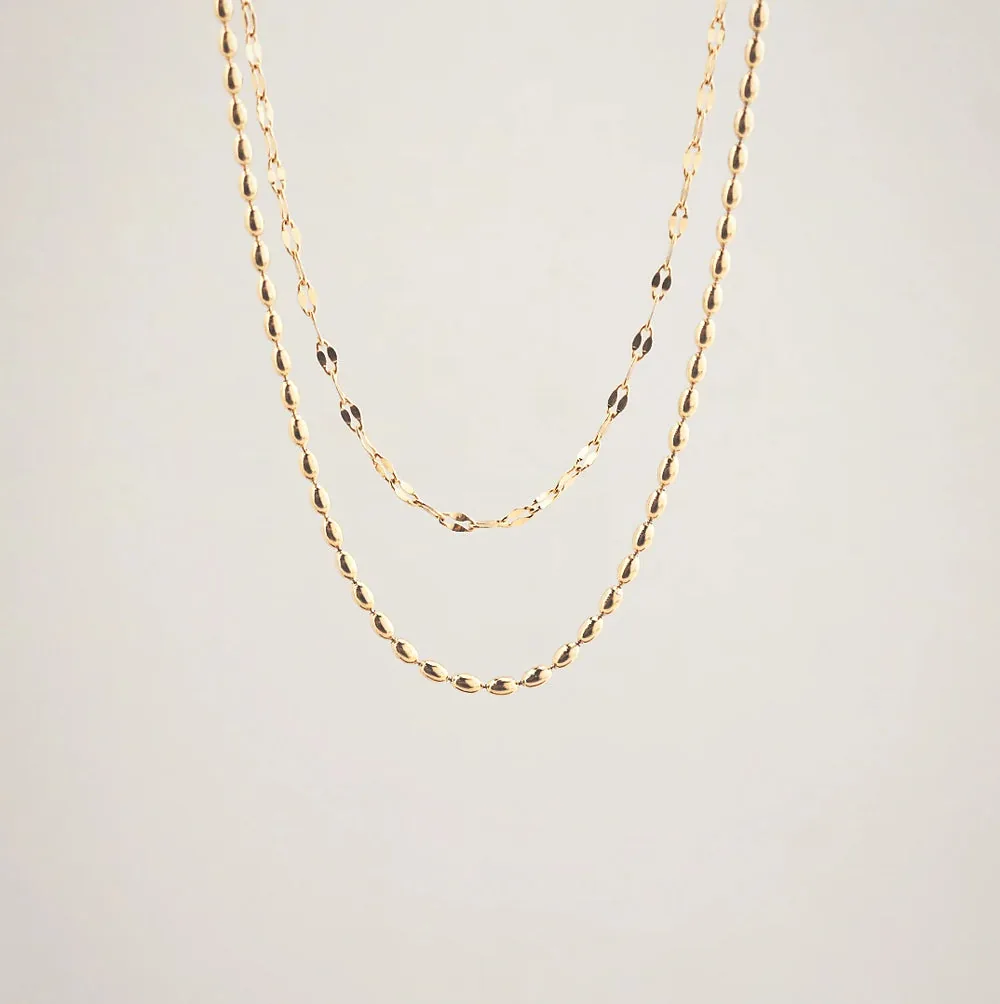 Jude Layered Necklace – Waterproof Gold Stainless Steel