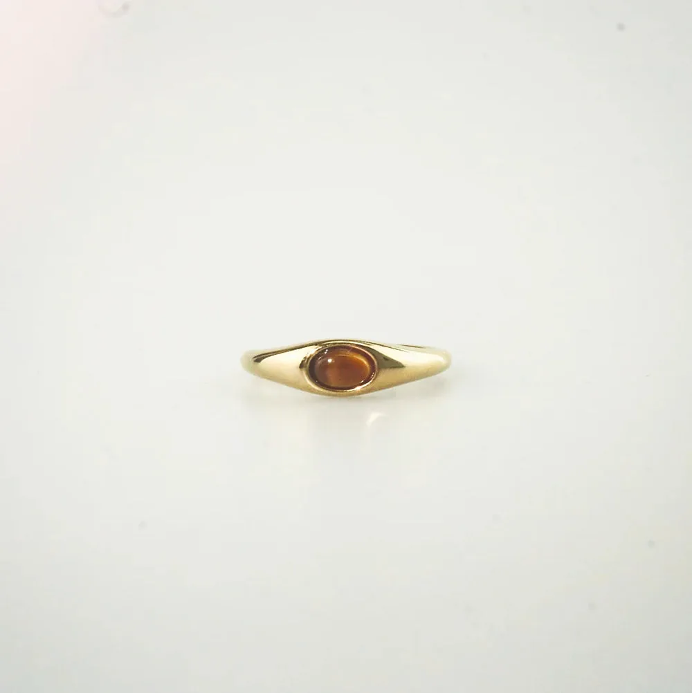 Tiger's Eye Statement Ring – Hypoallergenic 316L