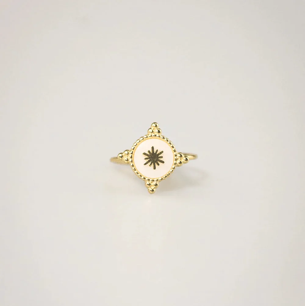Waterproof Dainty Starburst Ring – Stylr
