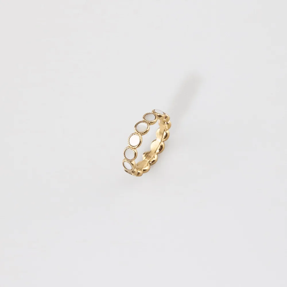 Waterproof Mother of Pearl Eternity Ring - Stylr