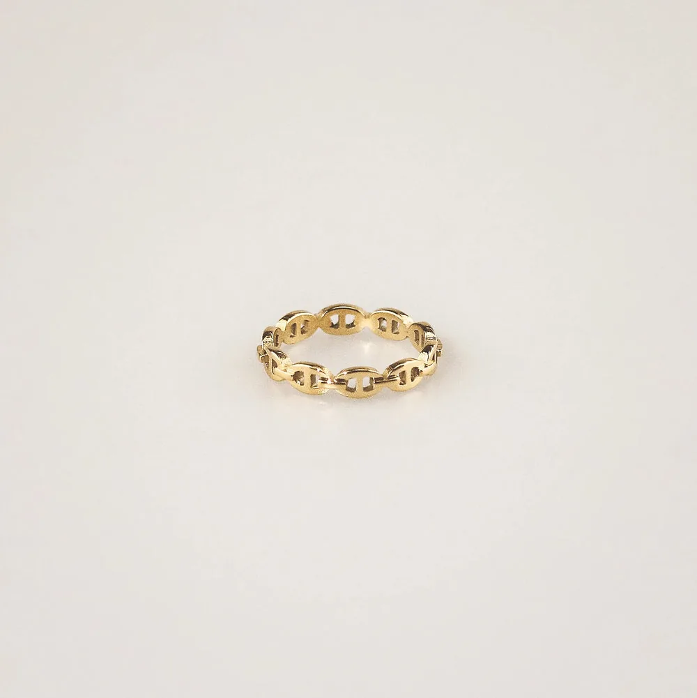 Waterproof Tarnish-Free Gold Stackable Band Ring