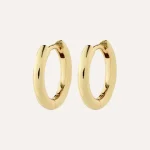 Charm Recycled Small Hoop Earrings