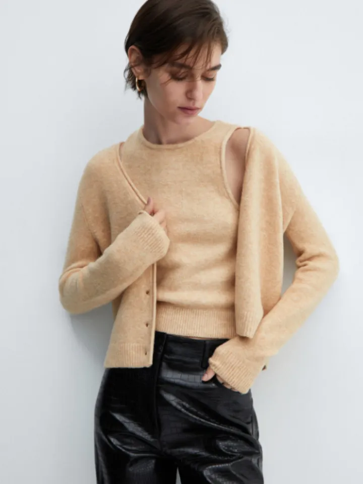 Knit strap top