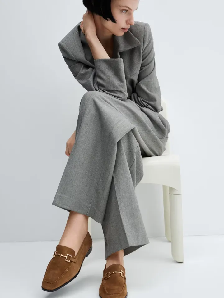 Suede leather moccasin